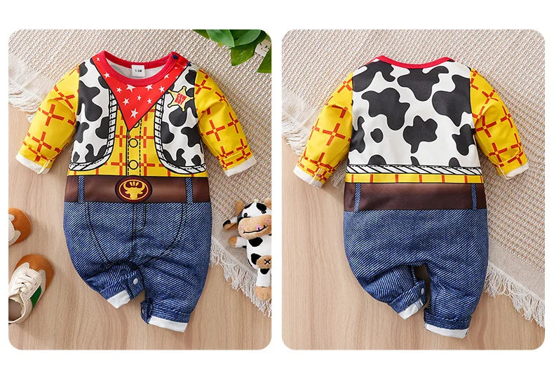 0-24 months newborns Baby Clothes One-Piece Cartoon Anime Long sleeves Trousers Banquet Spring Autumn Fashion neonatal clothing