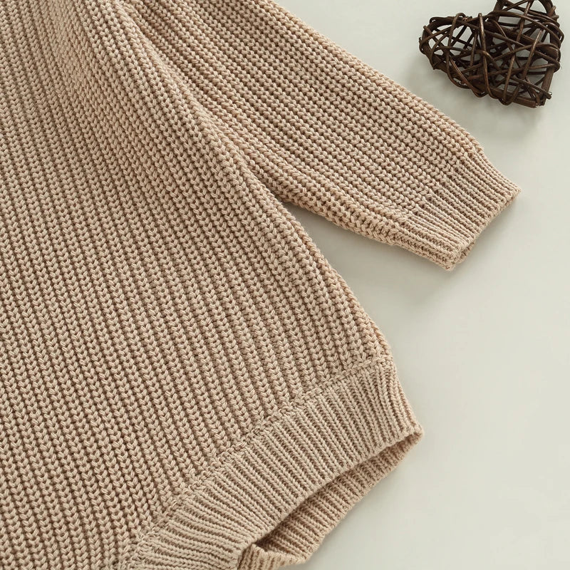 Baby Rompers Cotton Knit Clothes Newborn Infants Solid Color Playsuits Boys and Girls Sweater Jumpsuits Babies Clothing