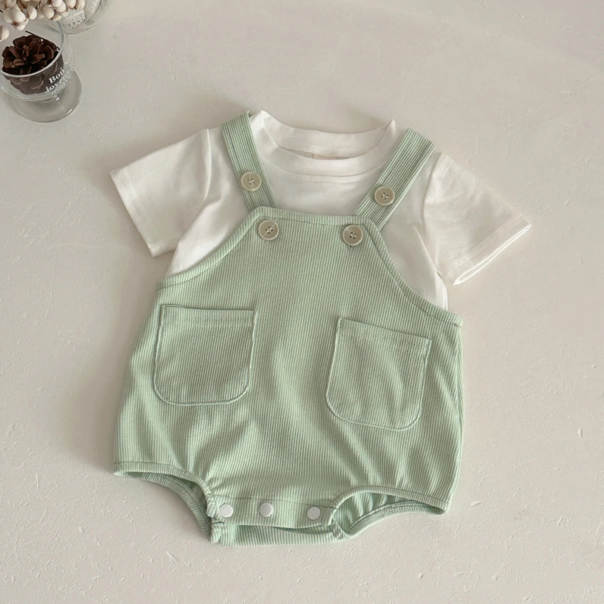 New Baby Clothes  Summer Newborn Boys Girls Rompers Short-Sleeved Harness Infant Clothes Suitable for babies aged 0-18 months