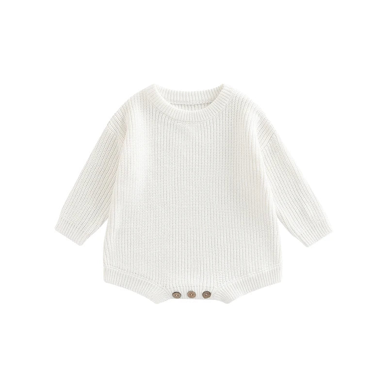 Baby Rompers Cotton Knit Clothes Newborn Infants Solid Color Playsuits Boys and Girls Sweater Jumpsuits Babies Clothing