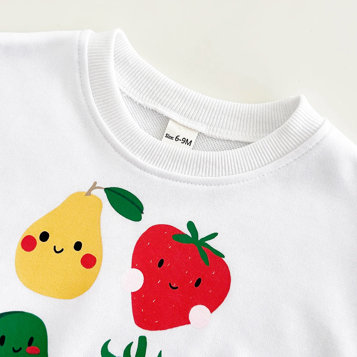 Toddler Baby Boy Clothes Infant Outfit Sets Spring Autumn Fruit Print Long Sleeve Sweatshirt Top+Pants Children Clothing 0-3Y