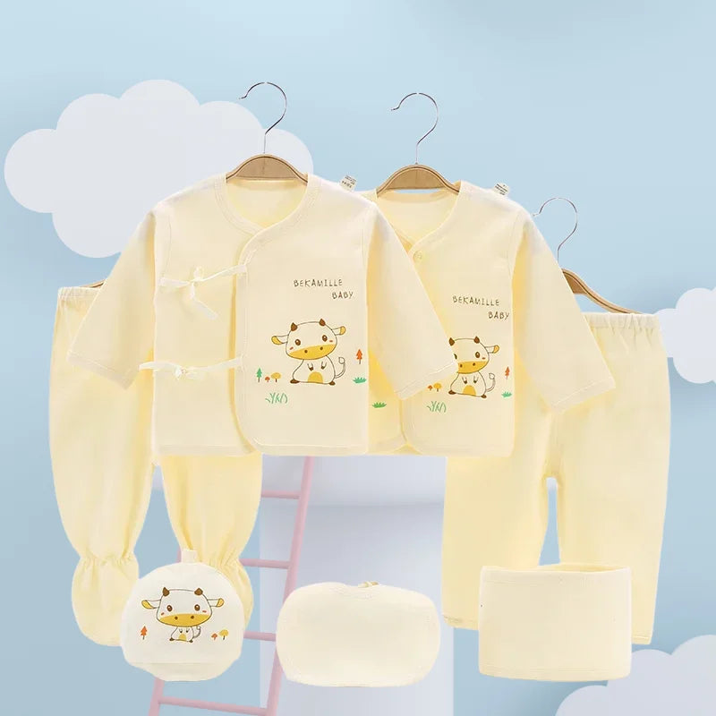 0-3 Months Infant Clothing Set Cotton Newborn Boys Baby for Girls Print Girl Suits