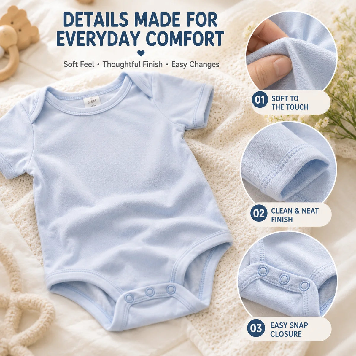 Newborn Baby Boy Clothes 6Pcs Set Infant Bodysuits Romper Pants Bib Hat Soft Baby Clothing Outfit Newborn Essentials 0-12M