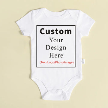 Custom Baby Clothing 100% Cotton Bodysuit Print Your Design Logo Photo Text Customized Neborn Toddler One-Pieces